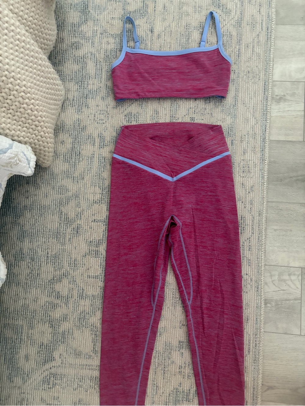 Vitality Berry Marl Daydream Crossover workout set